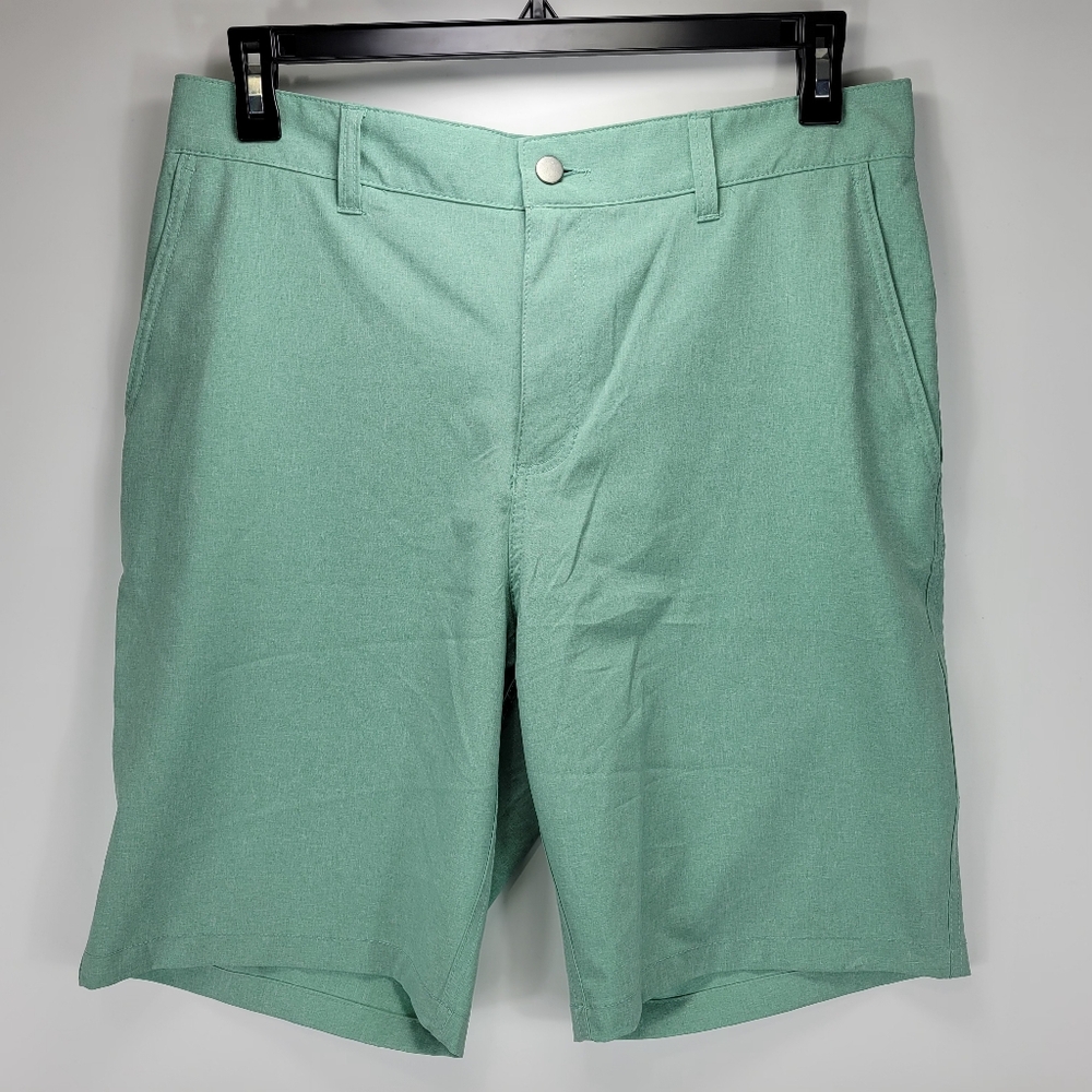 Panama Jack Athletic Performance Golf Flat Front Shorts Mens 34 Blue Business
